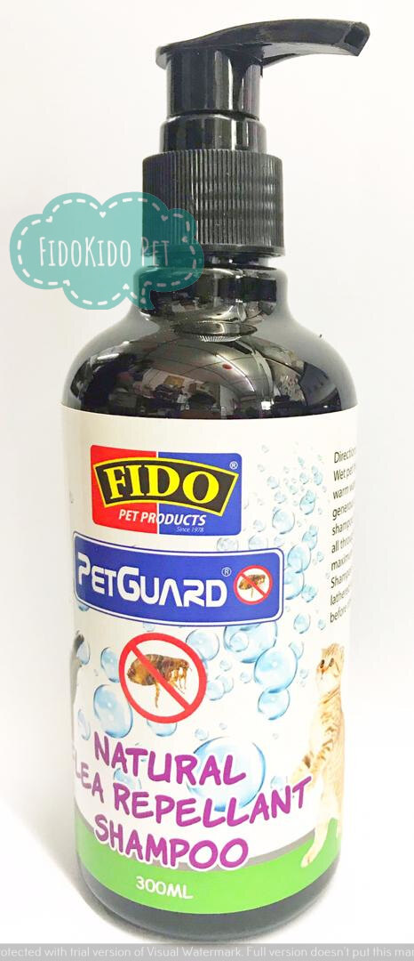 Fido Petguard Natural Flea Repellant Cat Shampoo 300ml Set