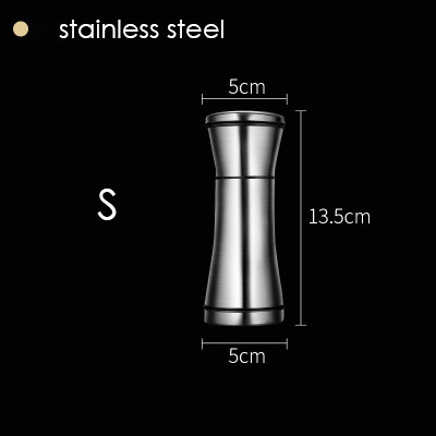 Salt Pepper Grain Mill Shakers Stainless Steel Food Spice Grinder Portable Outdoor Spices Jar Bottles Condiment Kitchen Tool