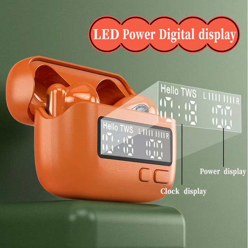 Lamgool Bluetooth Headset portable Pager appearance Digital clock Battery level display Low latency