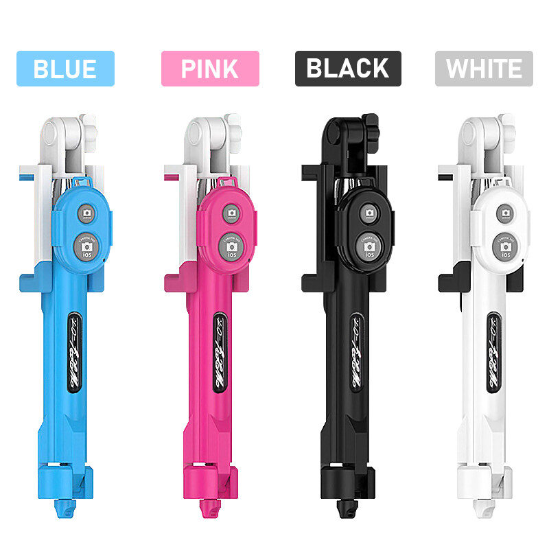 Zelion Chân Máy Đơn Di Động Gậy Chụp Ảnh Tự Sướng Bluetooth Camera Điều Khiển Từ Xa Có Nút Cầm Tay Gậy Selfie Cho iPhone 6 8 Plus Huawei Android Stick Z2