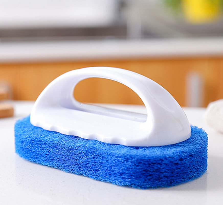 Multi Purpose Sponge Cleaning Brush with Handle