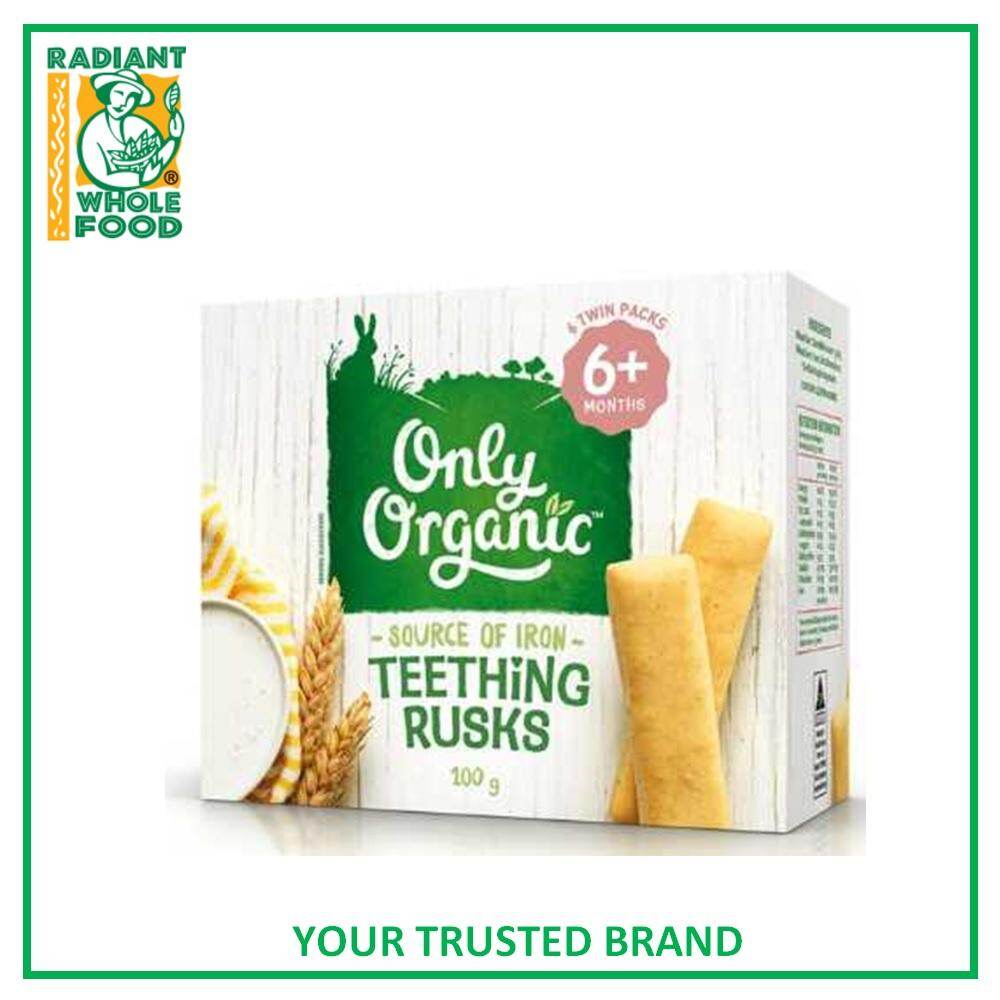 only organic baby teething rusks 100g