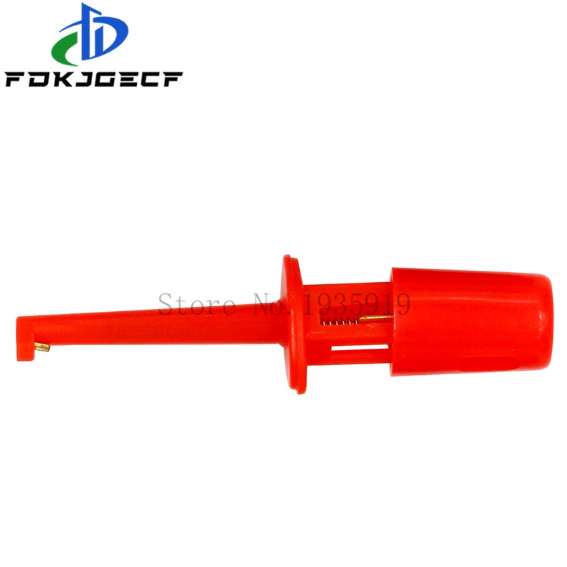 10 cái mini móc kiểm tra duy nhất Bộ Dò Thử nghiệm cho điện tử thử nghiệm IC Grabber kích thước nhỏ Vòng kẹp cá sấu móc kẹp thử