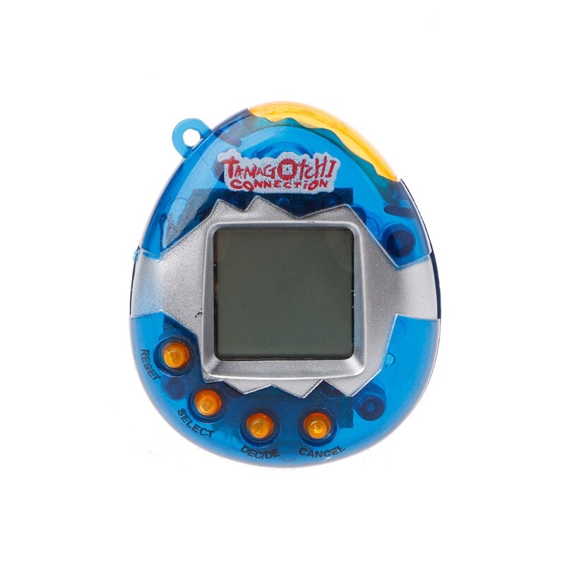 1 Máy Chơi Game Điện Tử Cầm Tay Kỹ Thuật Số Ảo LCD Cho Thú Cưng Đồ Chơi Với Dây Buộc
