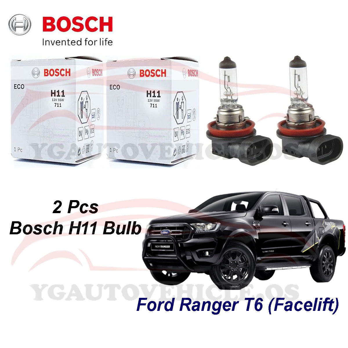 Ford Ranger T6 Headlight Bulbs Shelly Lighting