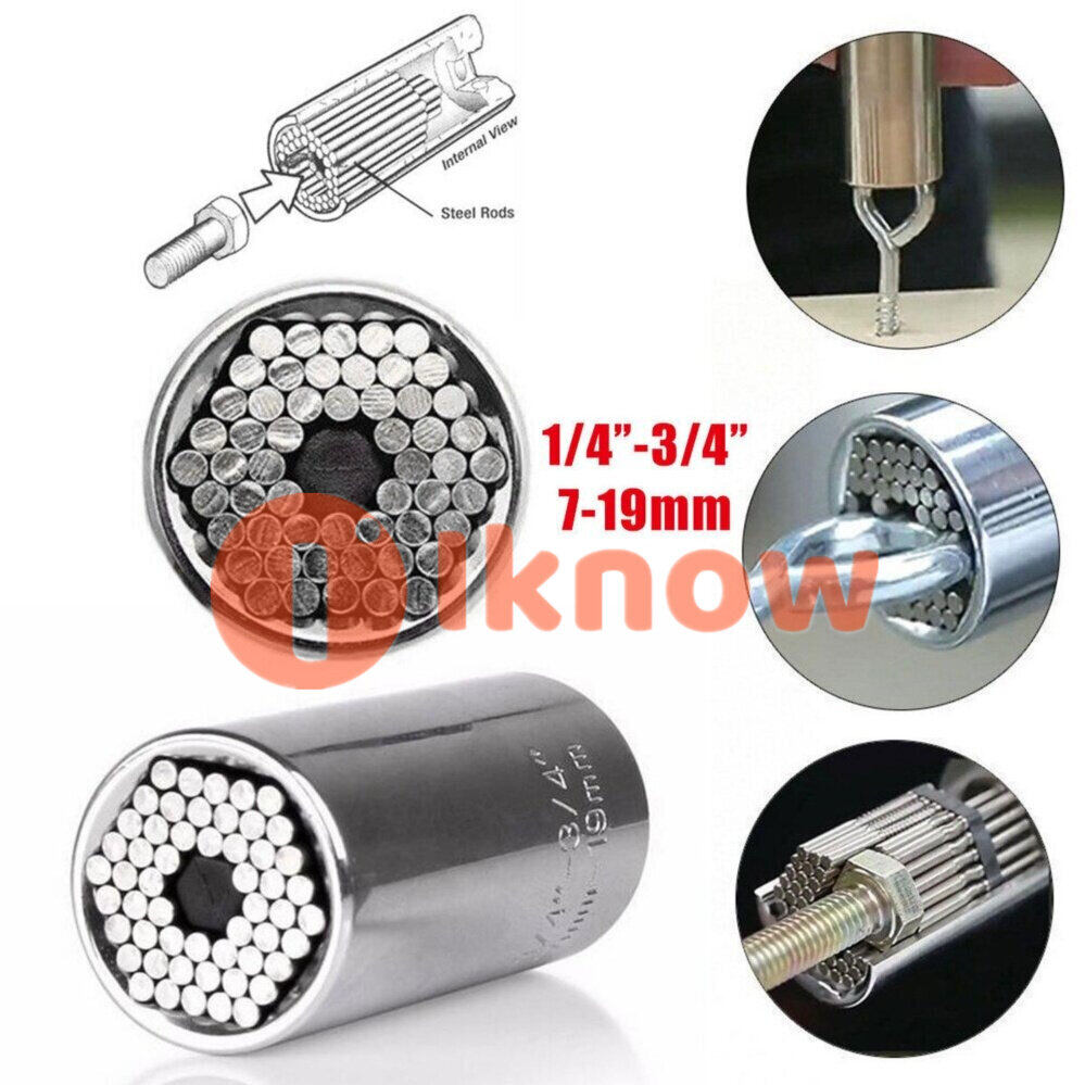 I know Magic Connecting Gator Universal Socket Wrench Sleeve Grip Drill Adapter Tool