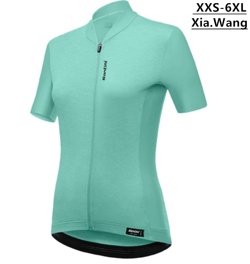 Hot bán mới Áo Thi Đấu Đạp Xe Nữ SANTININ Áo Thi Đấu Đạp Xe Leo Núi Thể Thao Tay Ngắn Thoáng Khí Áo Đạp Xe Quần Áo Đạp Xe Đội Chuyên Nghiệp Xe Đạp Leo Núi