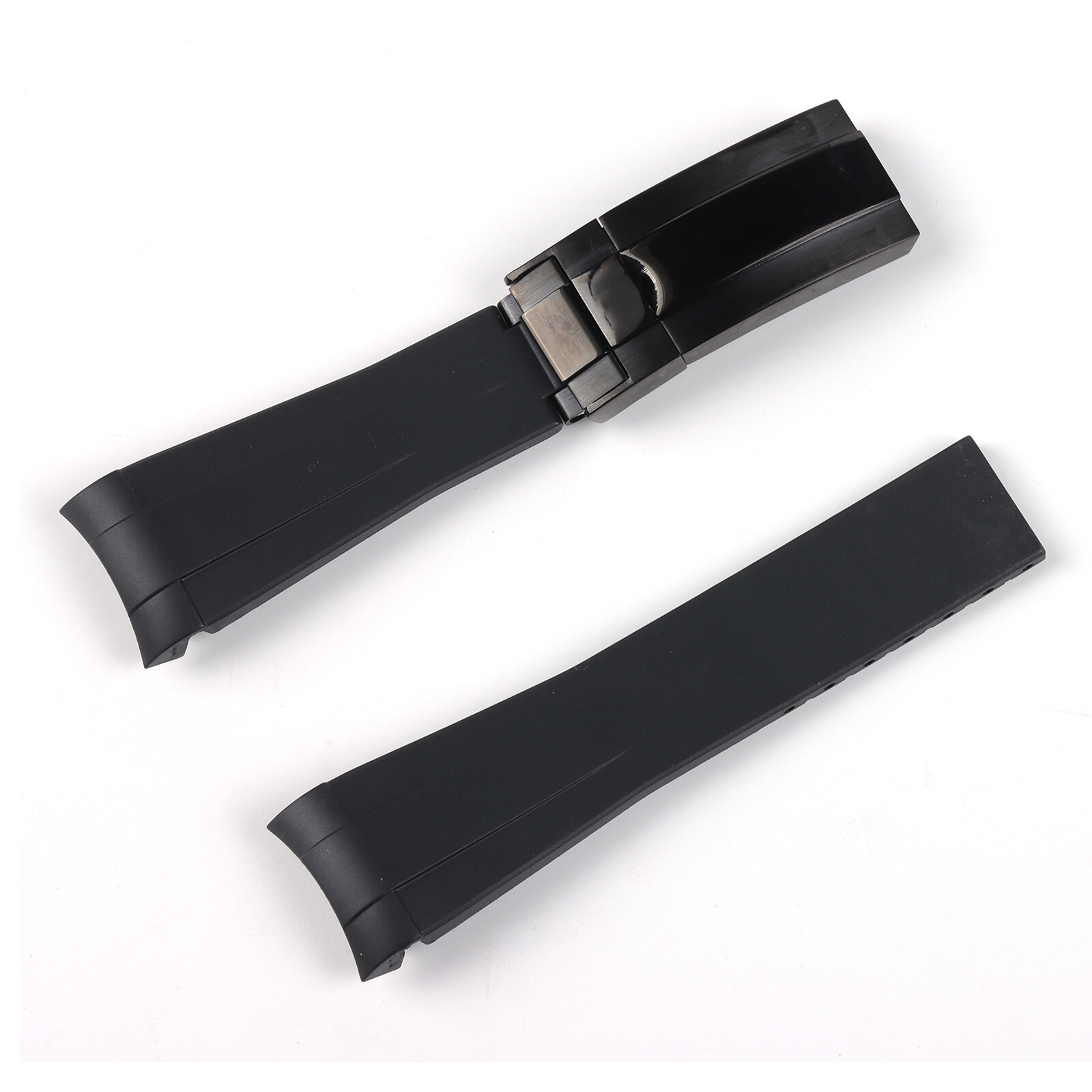 20mm Rubber Wristband Silicone Watchband suitable for  Black Water Ghost King Waterproof Watch Strap Bracelet for Labor Submariner Women Men’s Watch Band Refit Watch Accessories
