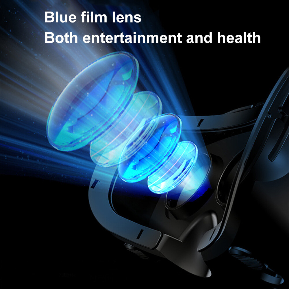 VRG Pro 3D Kính VR Thực Tế Ảo Toàn Màn Hình Trực Quan Góc Rộng Kính VR, Áp Dụng Cho Các Thiết Bị Điện Thoại Thông Minh 5-7 Inch, Độc Lập Tròng Kính Có Thể Điều Chỉnh, Núm Điều Chỉnh Khoảng Cách Học Sinh, Điều Chỉnh Khoảng Cách Đối Tượng, tùy Chọn Cho Ngườ