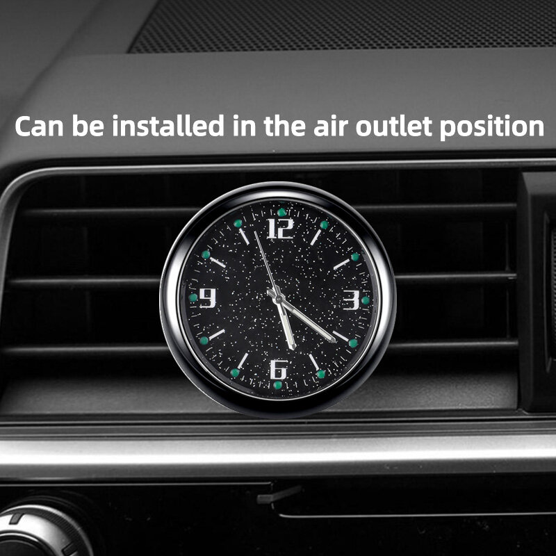 Aitemay Car Clock Luminous Interior Portable Car Digital New Clock