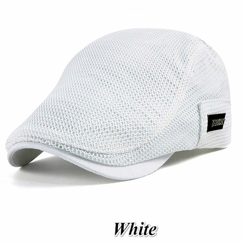Blossom Cabbie Flat Cap Breathable Mesh Newsboy Beret Ivy Cap