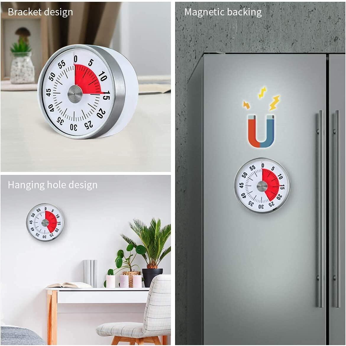 Đồng Hồ Bấm Giờ Trực Quan 60 Phút, Đồng Hồ Đếm Ngược Cơ Học Đồng Hồ Bấm Giờ Nhà Bếp, Đồng Hồ Dạy Học Trong Lớp Để Giảng Dạy, Họp Mặt, Nấu Ăn, Làm Việc