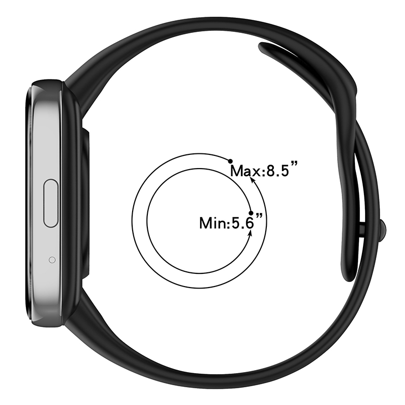 Dây đeo thay thế Silicone cho Redmi Xem 3 hoạt động/Lite Dây đồng hồ cho Redmi Xem 3 hoạt động thông minh phụ kiện