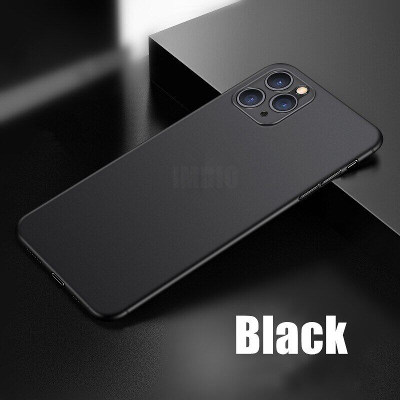Ốp lưng điện thoại siêu mỏng bằng chất liệu PC cứng phù hợp cho điện thoại Iphone 11 Pro Max 6 6S 8 7 Plus X XS XR - INTL