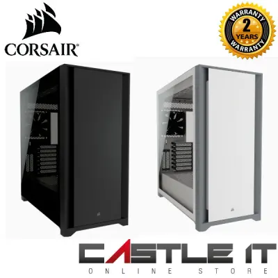 Corsair 5000D TG Tempered Glass Mid Tower ATX Gaming PC Casing BLACK WHITE (CC-9011208-WW/CC-9011209-WW)