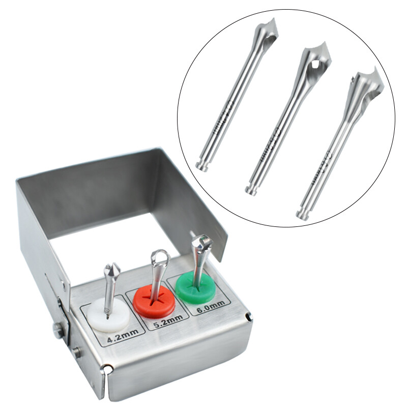 3Pcs/set High Quality Dental Instrument Dental Collector Drills Kit