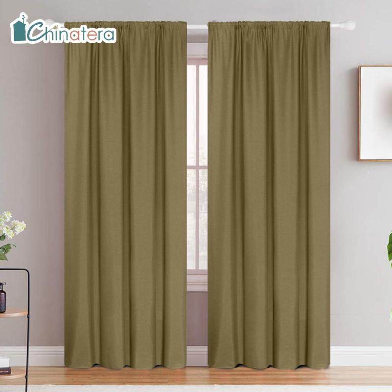 Rèm Cửa Sổ Chinatera Hiện Đại, Bằng Vải Lanh, Màu Trơn, Phong Cách Bắc Âu, Trang Trí Nhà Cửa, Phòng Khách, Phòng Ngủ