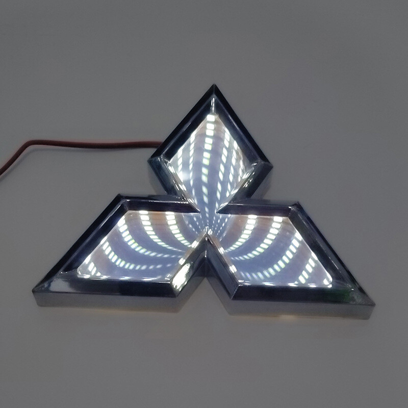 Biểu Tượng Đèn LED Cho Xe Hơi Mitsubishi Biểu Tượng Biểu Tượng Sửa Đổi Cản Trước Cản Sau Biểu Tượng Biểu Tượng Cho Mitsubishi Mirage G4 Pajero ASX Outlander