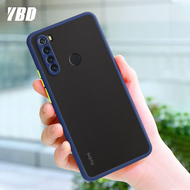 YBD Precision camera protection case For Xiaomi Redmi Note 8 Pro 8pro Casing multiple colour Matte Hard PC Back Cover Shockproof Phone Case