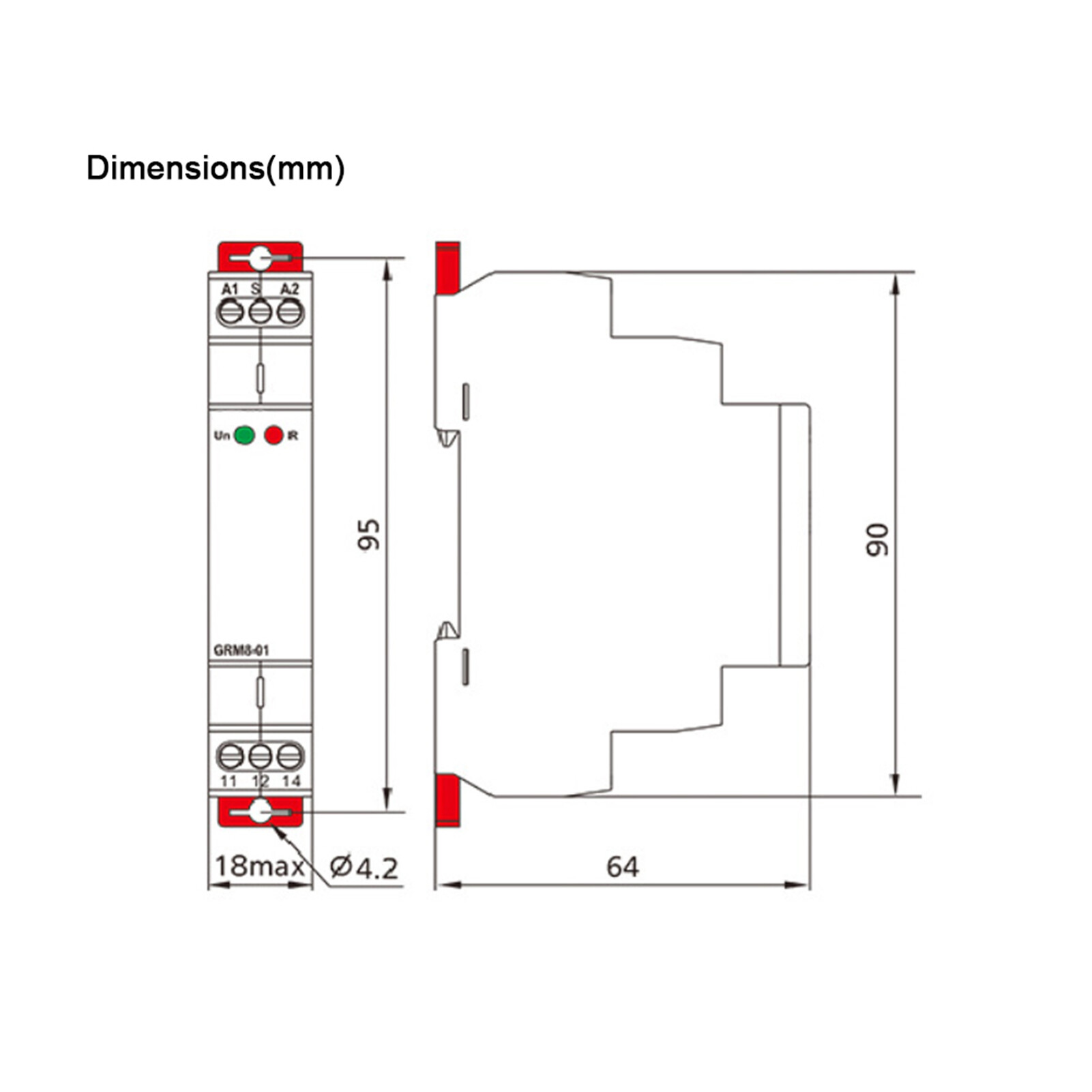 Impulse Relay GRM8-01 AC/DC12-240V Electronic Impulse Relay Latching Relay Memory Relay Can Achieve Multi Point Control by Impulse Commands