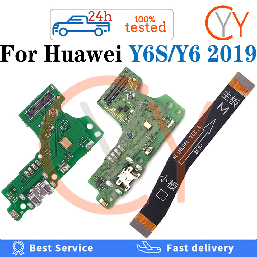 with IC For Huawei Y6S Y6 2019 USB Charging Port Dock Board