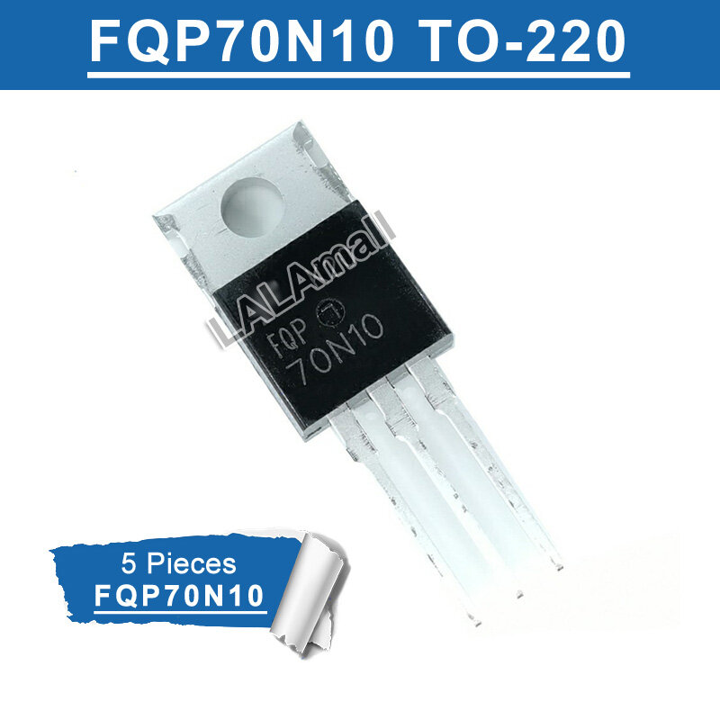 5pcs fqp70n10 to-220 70n10 to220 70a/100v n-channel mosfet transistor new original