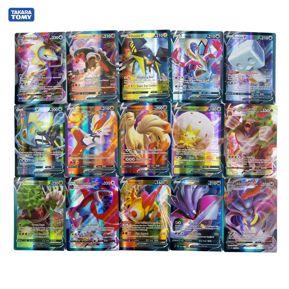 60pcs Vmax Pokemon Cards V Gx Ex English Version Anime Collection Trading Card Pokemon Booster Shiny Cards Pokemon Toy For Kids Lazada Singapore