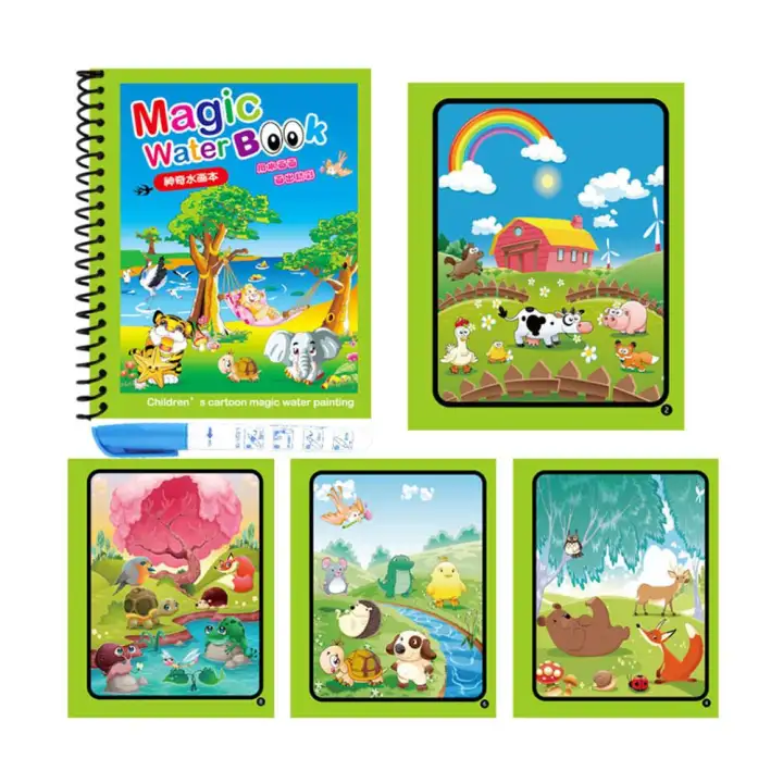 Woow Anak Anak 20 Gaya Kartun Magic Air Buku Gambar Dengan Pena