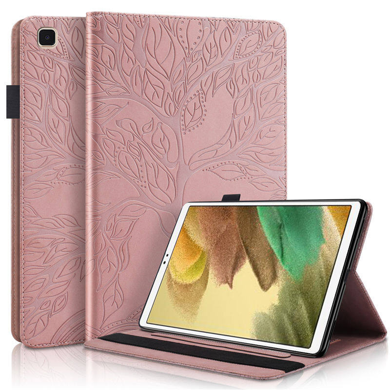 Case For Samsung Galaxy Tab A7 Lite 8.7 2021 Case SM-T220 SM-T225 T220 Cover Tablet 3D Tree Embossed PU Leather Stand Case