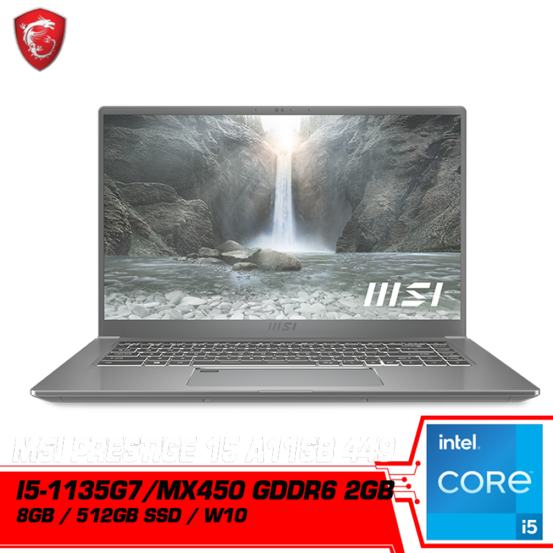 MSI Prestige 15 A11SB-449 (Intel i5-1135G7,8GB RAM,512GB SSD,MX450 DDR6 2GB) Malaysia