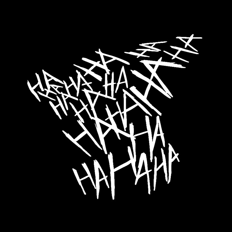 HAHAHA Personality Letter Car Sticker Decoration Automotive Exterior Fashion Creative DIY Funny PVC Self-adhesive Gift Decal