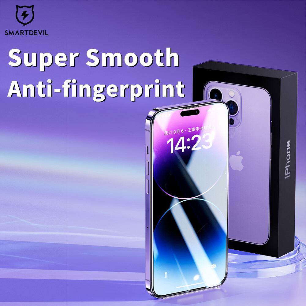 SmartDevil Miếng Bảo Vệ Màn Hình Cho iPhone 14 Pro Max iPhone 14 Pro 14 Plus 14 iPhone 13 Pro Max 13 Pro 13 Miếng Dán Kính Cường Lực Trong Suốt Che Phủ Toàn Màn Hình Chống Bụi Và Chống Ánh Sáng Xanh Chống Vân Tay Nổ-bằng Chứng