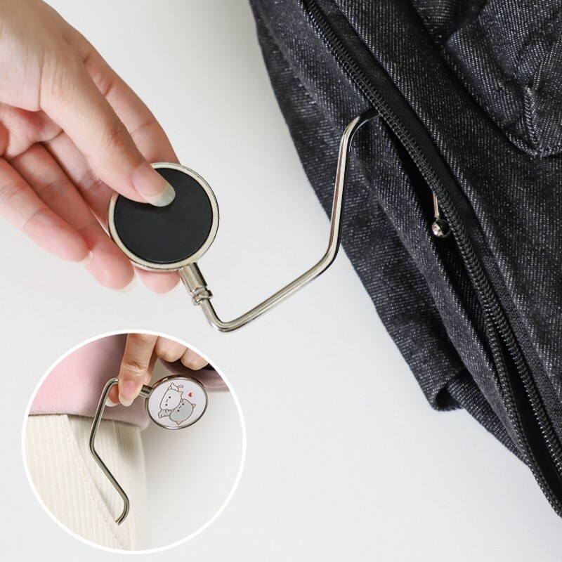 Portable Folding Bag Hook Hanger Handbag Holders Table Hook Organizer Office Desk Side hook