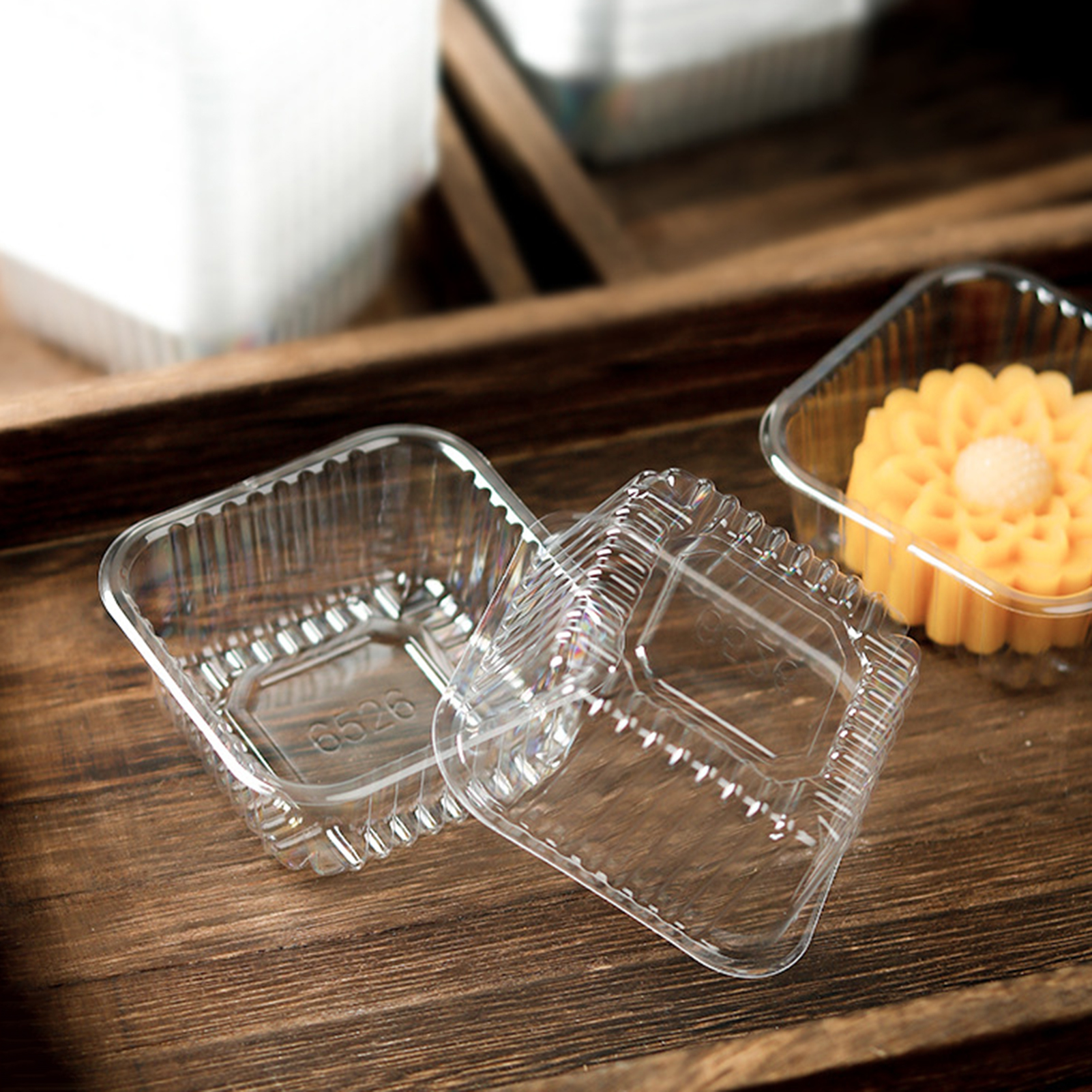 Mandari 100 PCs different sizes cake pan for mooncake food Pan waterproof thickened mooncake packaging box cake container various sizes cake pan supplies