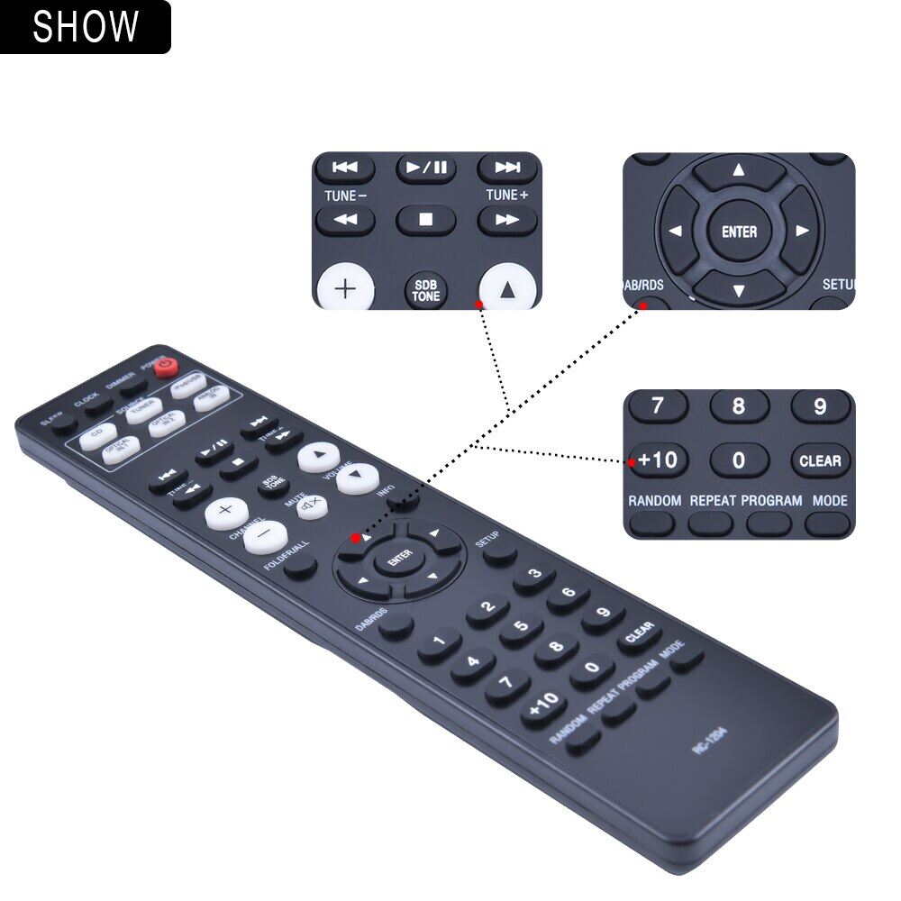Thích hợp cho Denon điều khiển âm thanh điều khiển từ xa RC-1204 RCD-M40 RCD-M40DAB RCD-M41