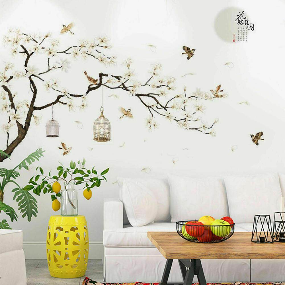 venicenight Blossom Flower Tree Branch Wall Art Sticker Decal Home Bedroom Office Decor