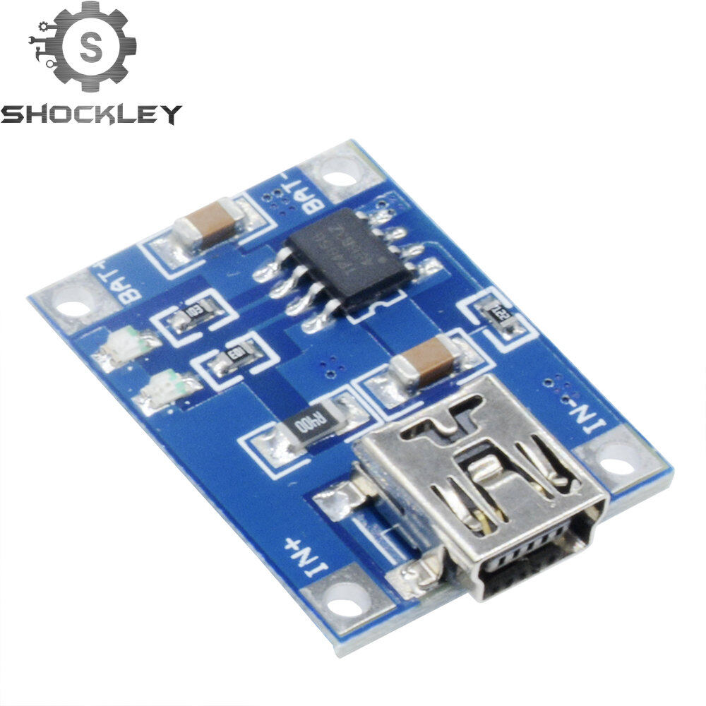 Shockley Mô-đun TP4056 Bộ Sạc Pin Lithium Pin Lithium 18650 3.7V 5V 1A MICRO USB USB-C USB Mini Pin Bảo Vệ Kép Mô-đun Sạc