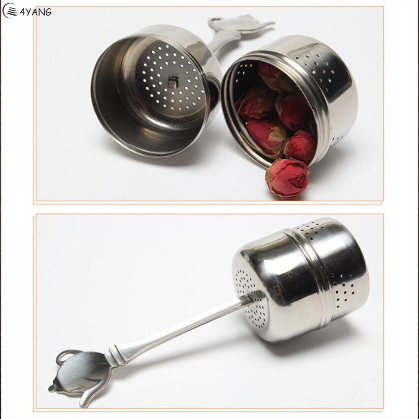 Cylindrical Stainless Steel Kitchen Accessories For Loose Tea Leaf Spice Home Tea Strainer Seasoning Balls Tea Infuser Filter