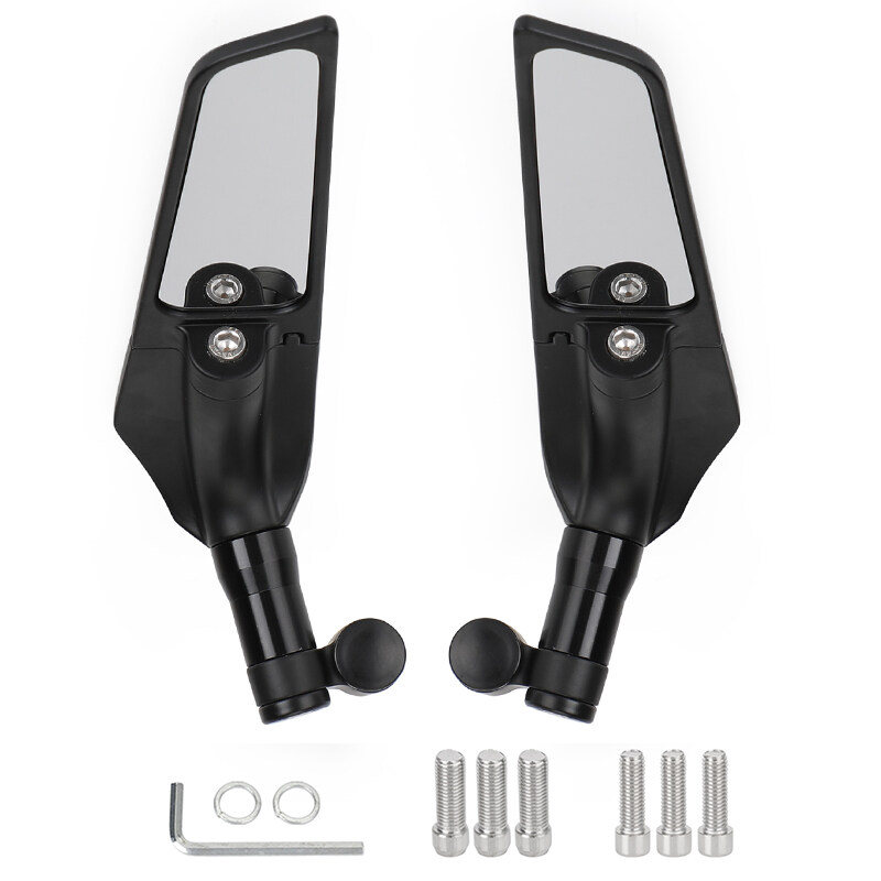 Areyourshop Gương Chiếu Hậu Vây Cánh Có Thể Điều Chỉnh Cho Yamaha MT01