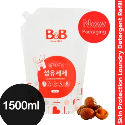 [NEW PACKAGING] B&B Skin Protection Laundry Detergent Refill (1500ml)