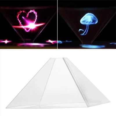 (Hot) mobile phone 3D holographic projection pyramid DIY naked eye 3D projector holographic display