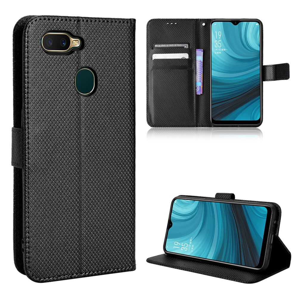 OPPO A7 Case PU Leather Wallet Flip Phone Case OPPOA7 A7 Back Cover Casing