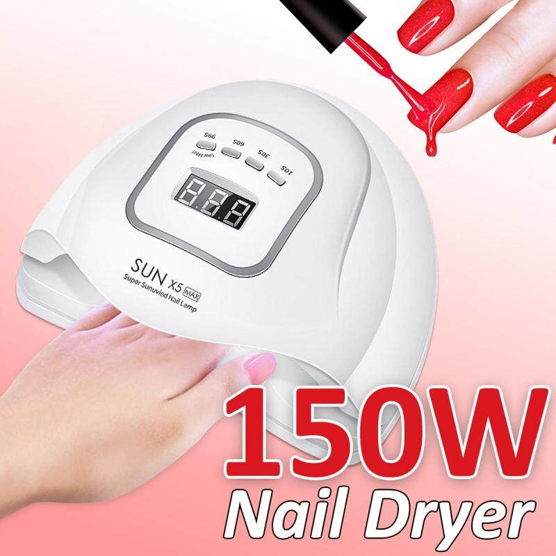 150 W 45 PCS LED Ánh Sáng UV Đèn Máy Sấy Móng Tay cho Gel Ba Lan với Cảm Biến Tự Động/4 Thời Gian MÀN HÌNH LCD màn hình Chuyên Dụng Cụ Làm Móng máy sấy tóc