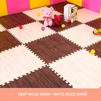 30 30cm 6pcs 60 60cm 4pcs Wood Memory Foam Floor Mat Tatami Mats