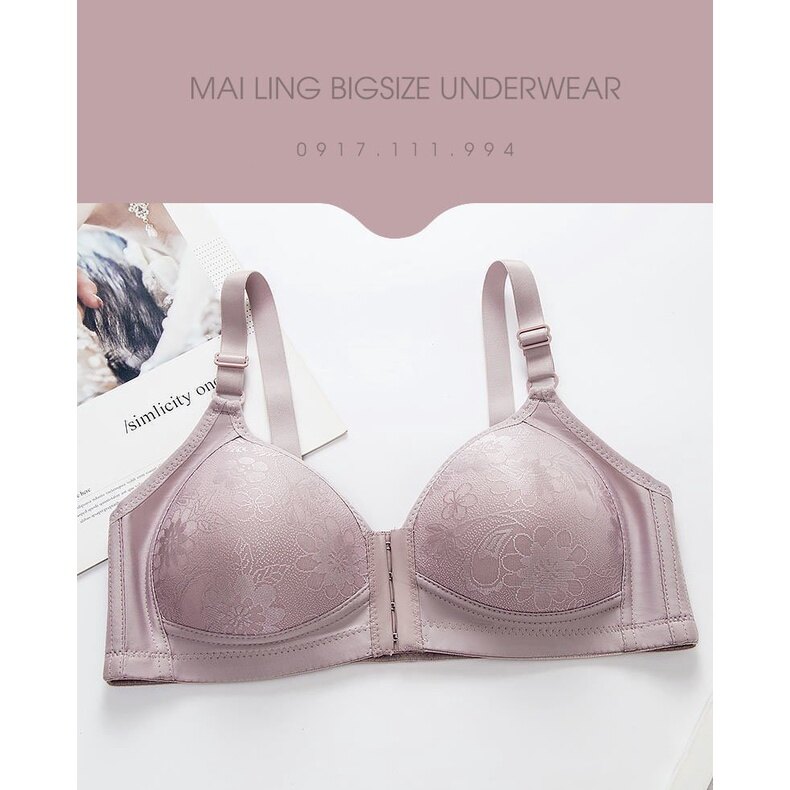 (Ảnh Thật) Áo Ngực Cài Trước Bigsize Cúp B |Size 36-44|