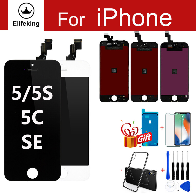 100% Tested LCD For iPhone 5 5s 5c SE Display Touch Screen Digitizer Replacement With Free Tempered glass +Repair Tools