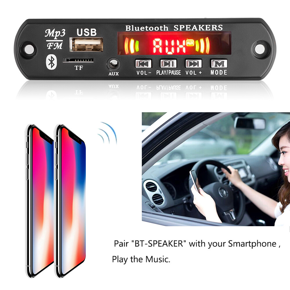 Dc 5V 26V 40W Bảng Mạch Giải Mã MP3 Bluetooth MP3 máy nghe nhạc USB FM loa AUX mô-đun radio không cần tay