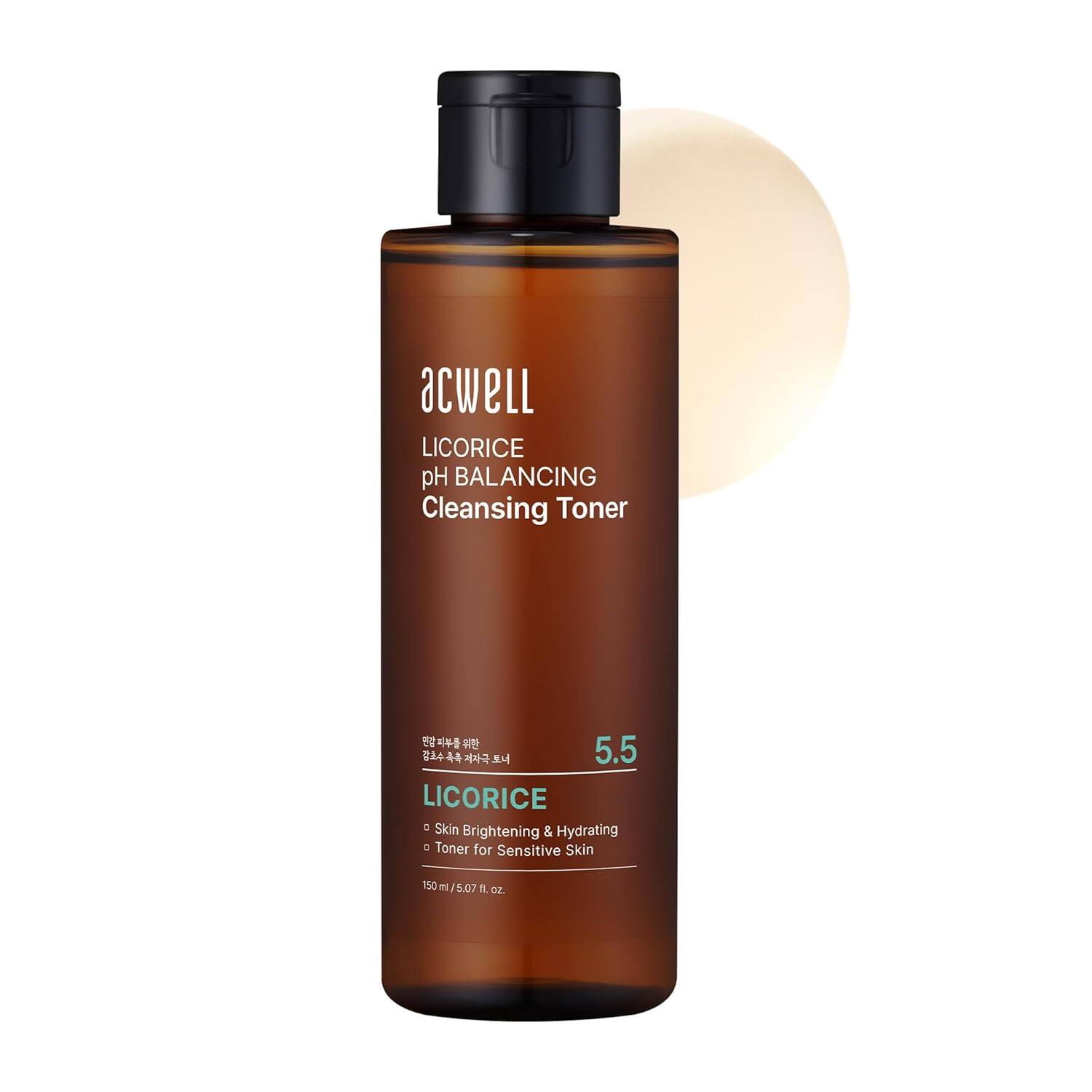 NEW ACWELL Licorice pH Balancing Cleansing Toner PH5.5 Hydrating Makeup Cleansing Astringent - Skin