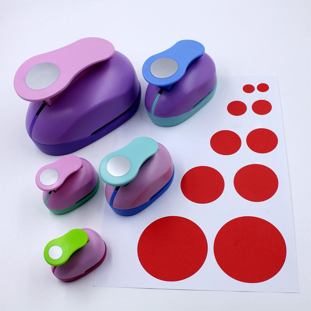 【Hot Sale】1 PC Round Hole Punch DIY Embossing Device Children'S Educational Embossing Machine Manual Paper Cutter School Supplies Manual DIY Plotter