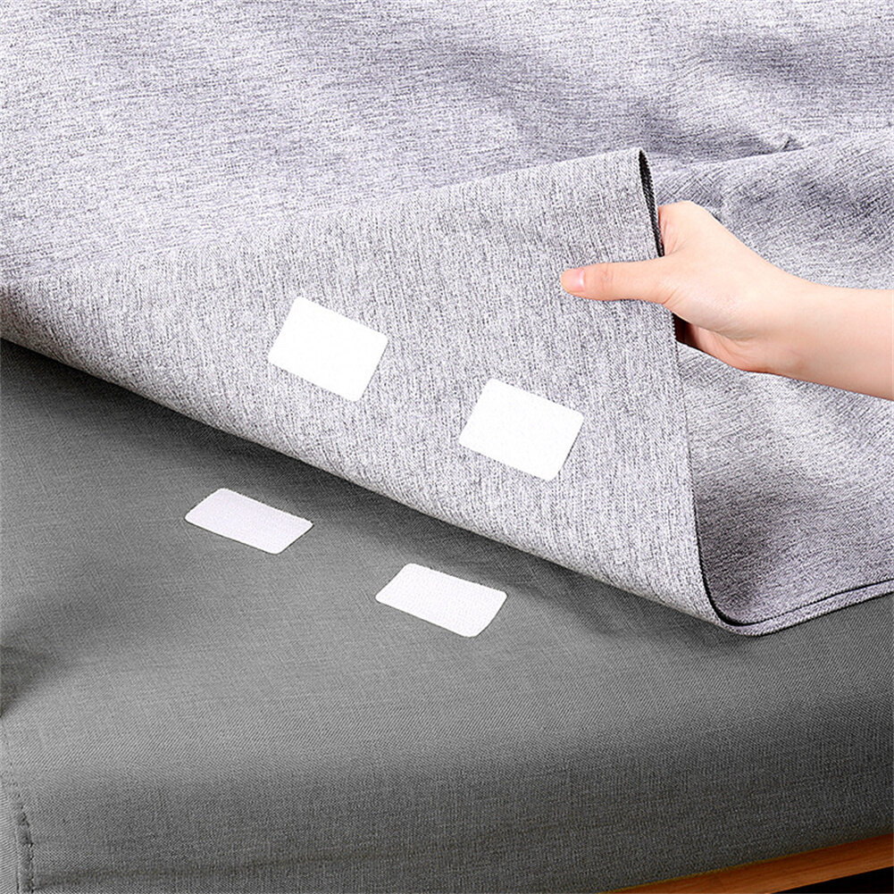 TTMU 5pcs Strong Self Adhesive Fastener Dots Stickers Antiskid Sticker Hooks Adhesive Hook Loop Tape for Bed Sheet Sofa Carpet Fastener Adhesive